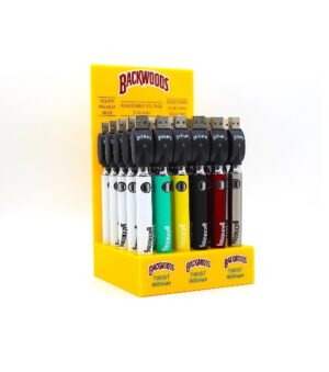 BATTERY-BW-01 BACKWOODS VAPE BATTERIES W/CHARGER 30CT DISPLAY 900MAH (4.90 EA).