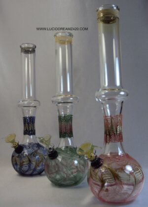 CWP12-01 -- 12" LOCAL BLOWN CLASSIC OUTSIDE COLOR WATERPIPE