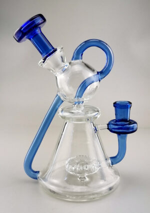 NBS988 -- 8" 330gms LD LOGO ASSORTED COLOR RECYCLER BUBBLER GOG WP