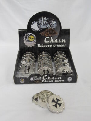 PH-1819 -- CASE OF 12pcs DISPLAY 3 PARTS MIXED DESIGN GRINDER 45mm ($2.90 ea)