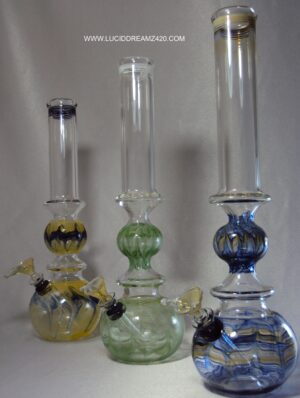 CWP14-02 -- 12" LOCAL BLOWN CLASSIC OUTSIDE COLOR WATERPIPE