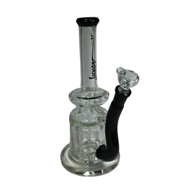 Handmade Bellow Perc Connected To Stemless Water Pipe 9"
