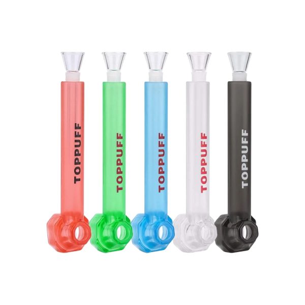TOP PUFF ACRYLIC HANDPIPE HEAD W/ FUNNEL TUBE CASE OF 12