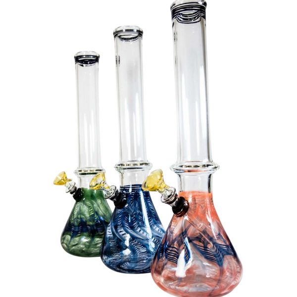 Local Blown Classic Outside Color Waterpipe 12" Outside Color