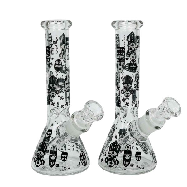 Glow In The Dark Beaker Waterpipes 8" 275gms