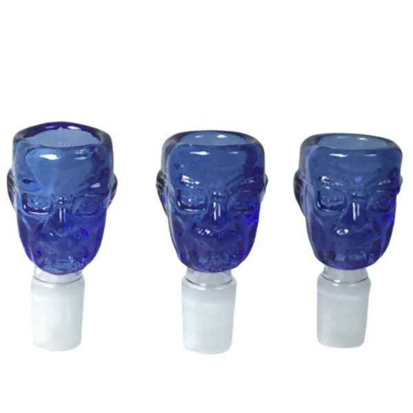 Blue Skull 19mm Blue Case of 5