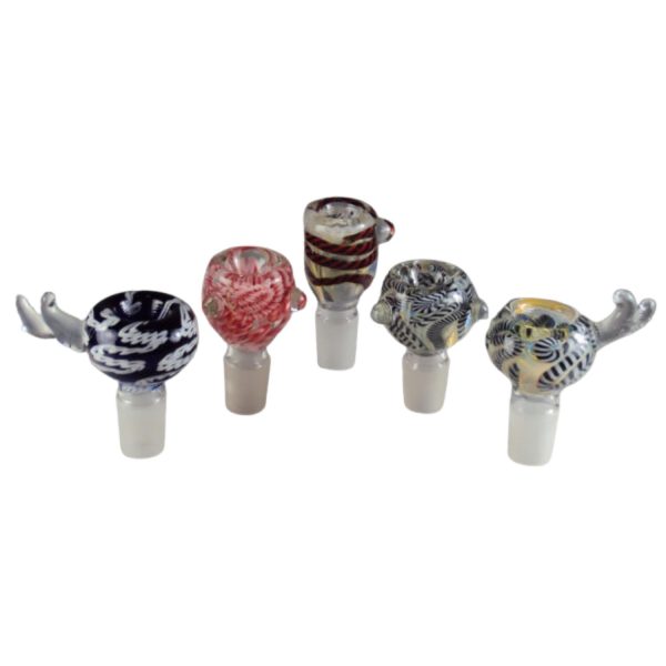 Glass On Glass Inside Out Bowl 19mm Assorted Case of 10