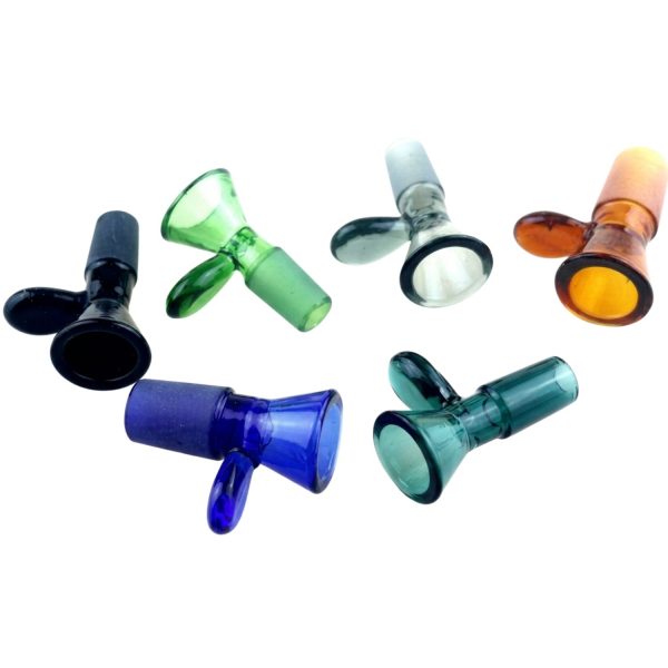 Male Color Bowl With Handle & Screen Fits On Female WP 19mm Assorted Color Case of 10