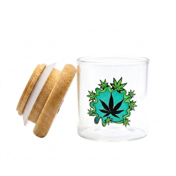 Glass Logo Jar Small Small Case of 12
