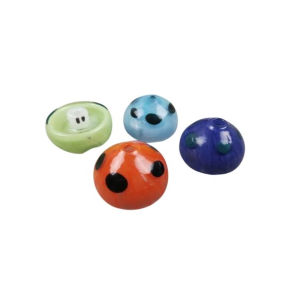 American Color Mushroom Glass Carb Cap American Color Case of 3
