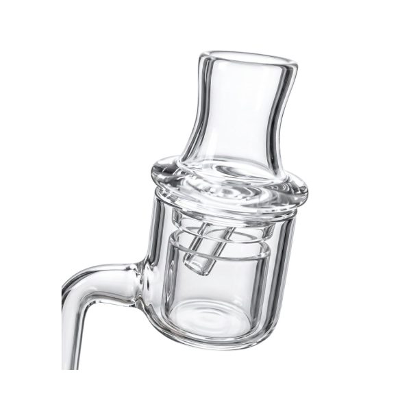 Clear Quartz Carb Cap With Directional Air Tube For Thermal Banger Clear Case of 3