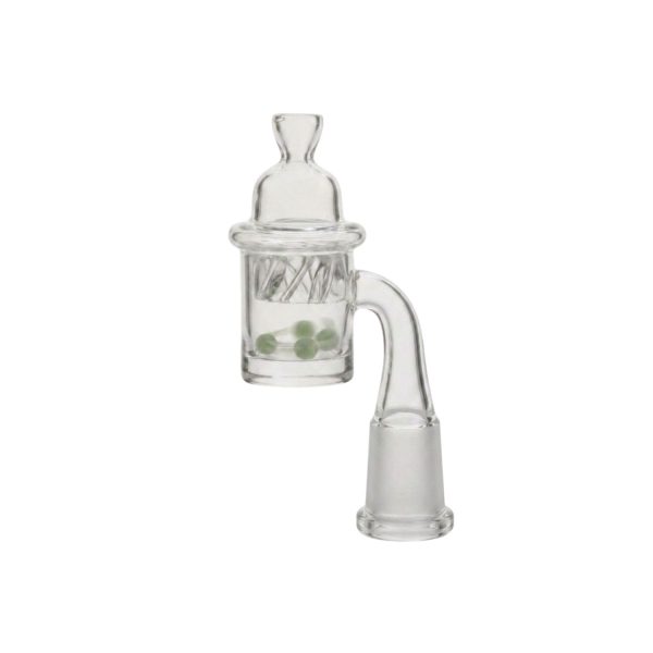 HQ Quartz With 25mm Thicker Opal Base/Carb Caps/2 pcs 6mm Quartz Beads Fits On Male WP 19mm Case of 5