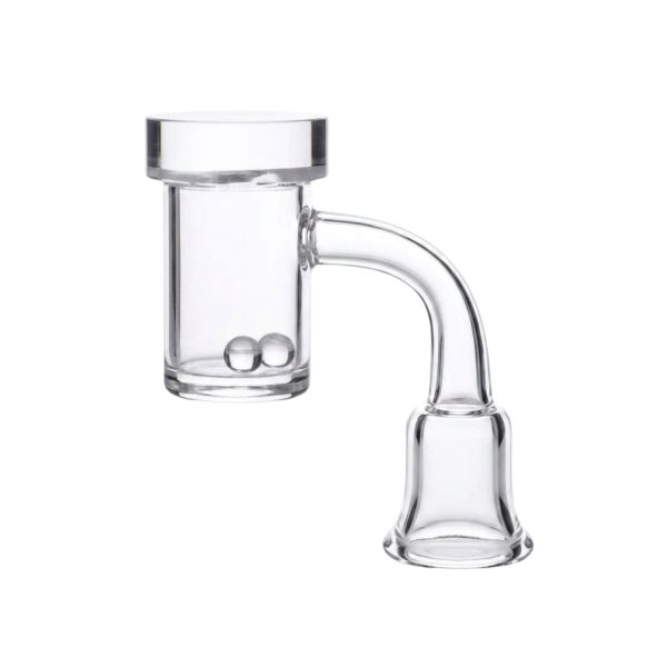 90 Degrees HQ Quartz With 25mm Thicker Opal Base/Swirl Cap/2 pcs 6mm Quartz Beads 14mm Case of 5