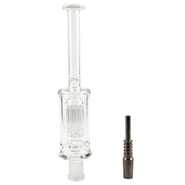 6 Arms Perk Nectar Collector With Titanium Tip 10"