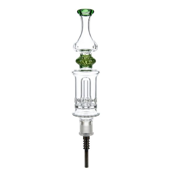 Swirly Showerhead Nectar Collector With Titanium Tip 10"