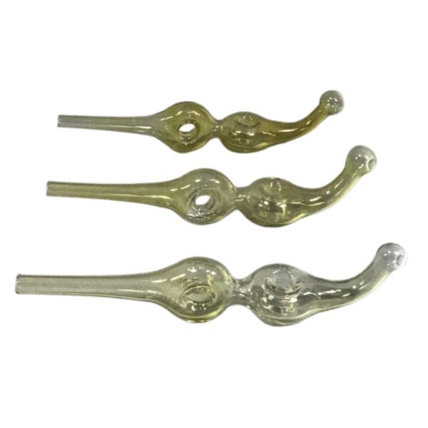 Silver Fumed NC Straw 6.3" Silver Fumed
