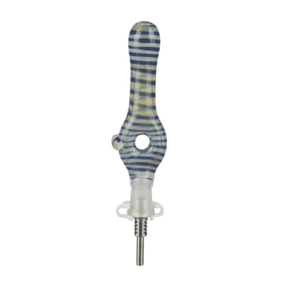 Honey Straw With Quartz Tip Donut 10mm
