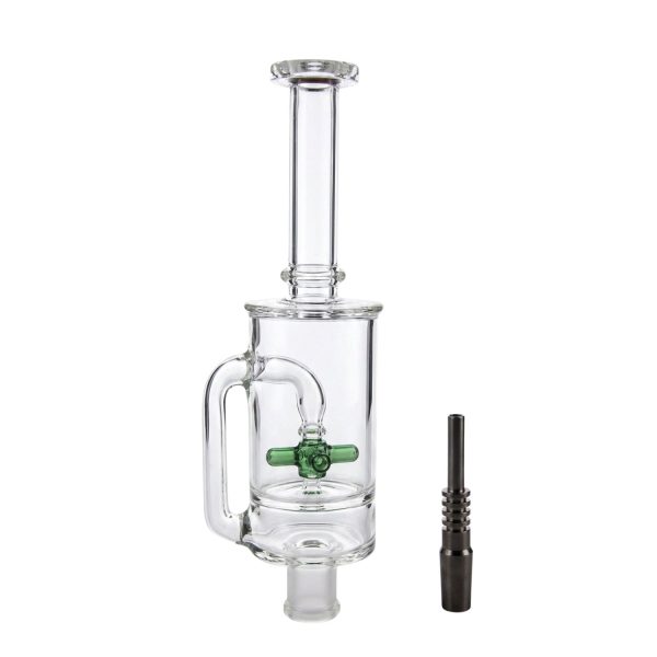 Swirl Perk Nectar Collector With Titanium Tip 10"