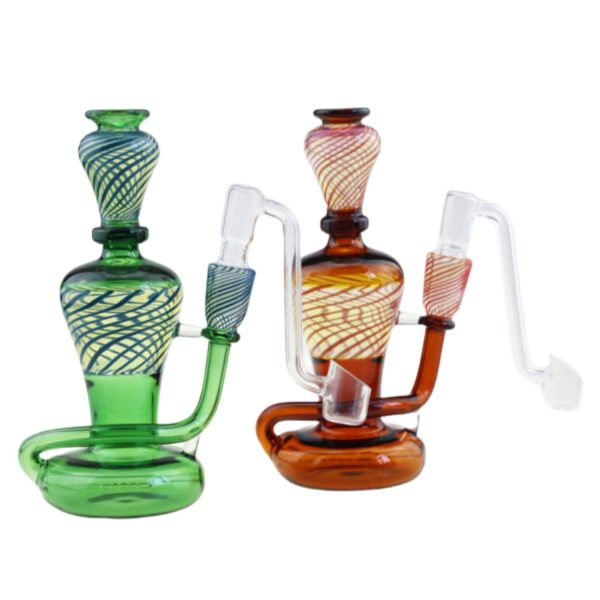 Dropdown Heavy Color Bubbler With Dropdown Banger 7"