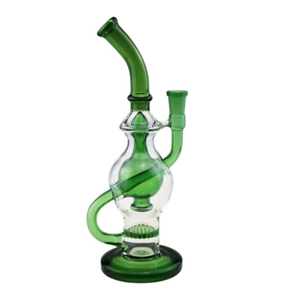 Bubbler With Honeycomb (Not A Recycler) 10"
