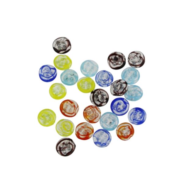 Button Screen 8x2mm 4 Holes 8x2mm Bag of 25