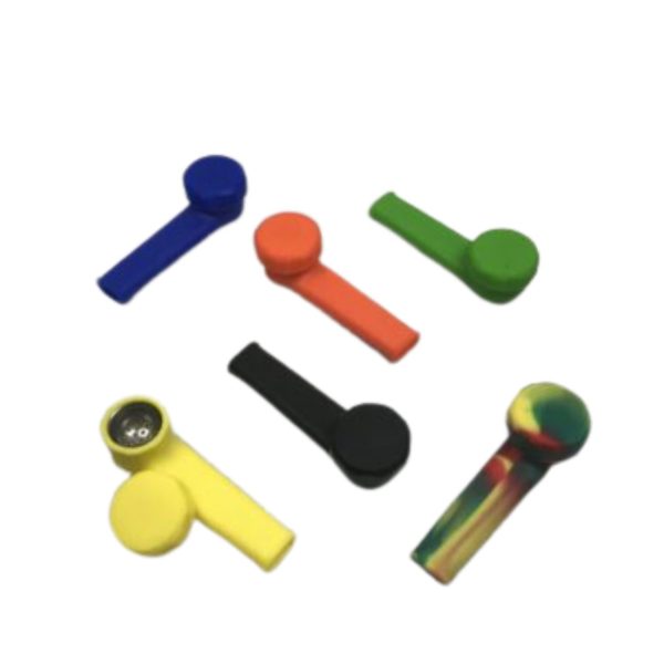 Silicone Handpipes With Screen 3.5" Assorted Color