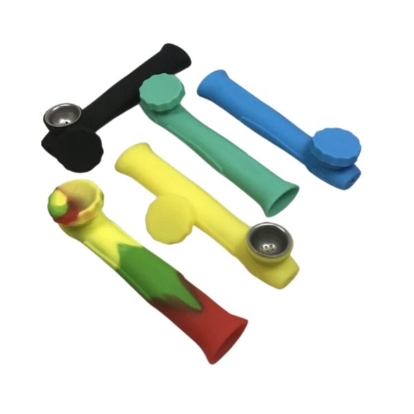 Silicone Handpipes With Screen 5.5" Assorted Color