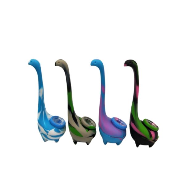 Loch Ness Monster Style Silicone HP With Glass Screen 7" Assorted Color