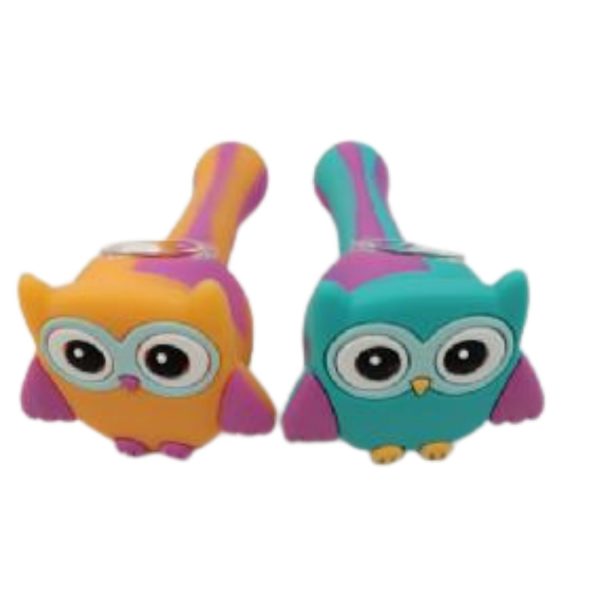 Owl Style Silicone HP With Glass Screen 4.5" Assorted Color