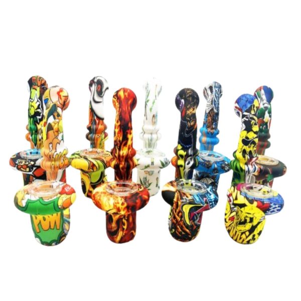 Silicone Sherlock With Water Pattern 4.5" Assorted Color
