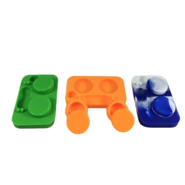 Silicone Tray With 2 Silicone Container Case of 3