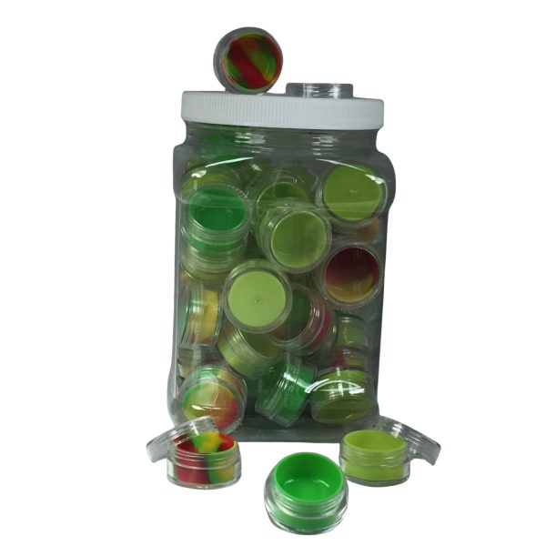 Plastic Jar With Silicone Insert 10ml Jar of 50