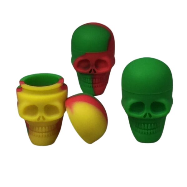 Skull Silicone Jar 15ml Case of 5