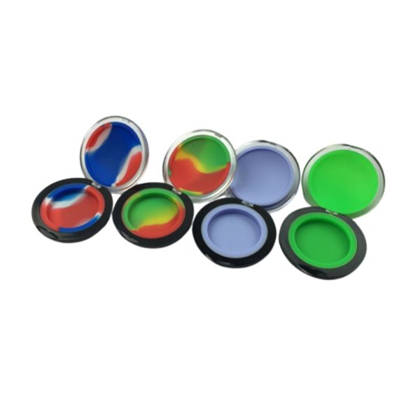 Mirror Design Silicone Glass Container Case of 5