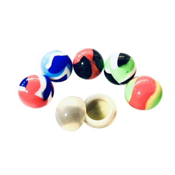 Ball Design Silicone Glass Container Case of 5