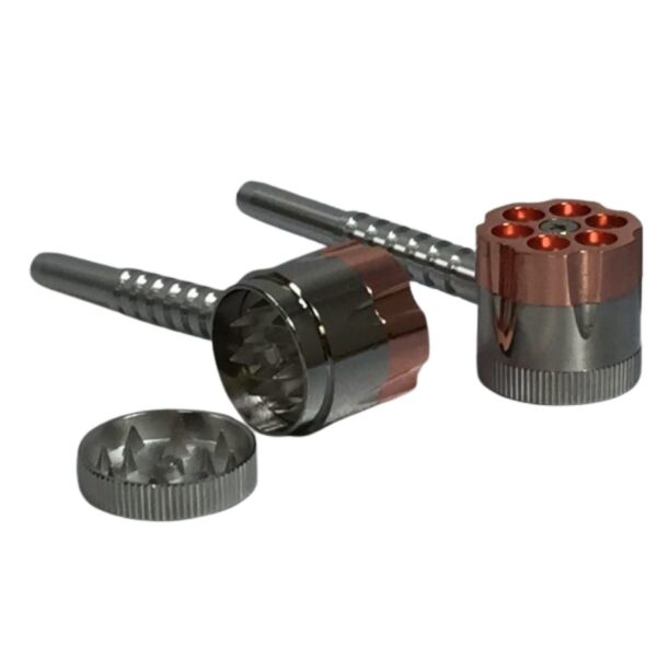 Six Shooter Pipe With Grinder Case of 12
