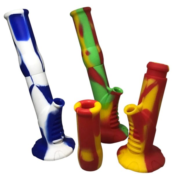 Silicone Waterpipes With GOG Bowl 9.2" Assorted Color