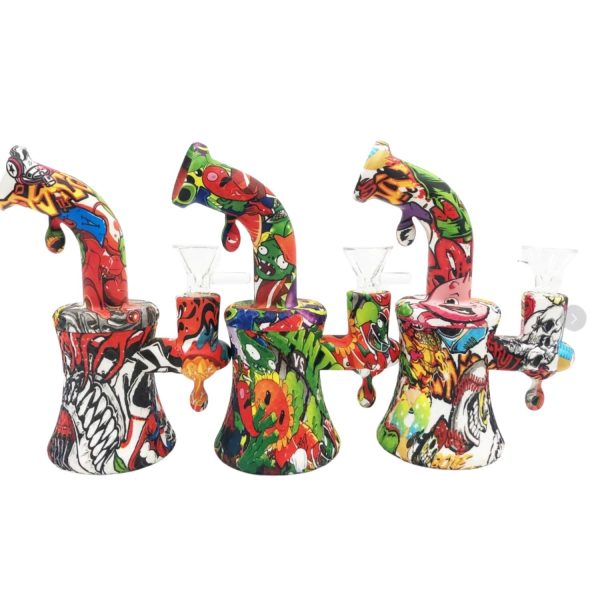 Water Design Color Bee Pattern Silicone WP 7" 750gms Assorted