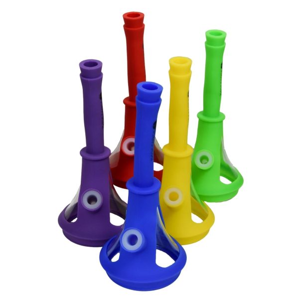 Tasty Puff Silicone Beaker Water Pipe W Glass.. 10"
