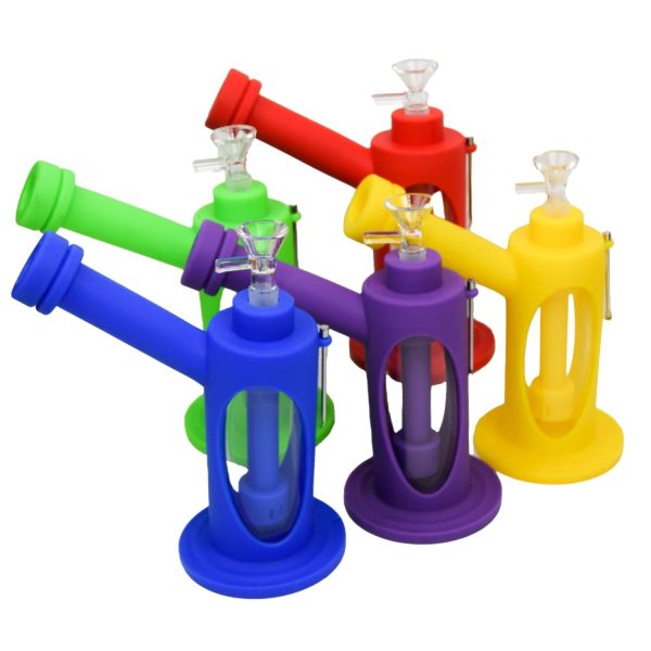 Tasty Puff Silicone Dab Rig W/Glass.. 7"