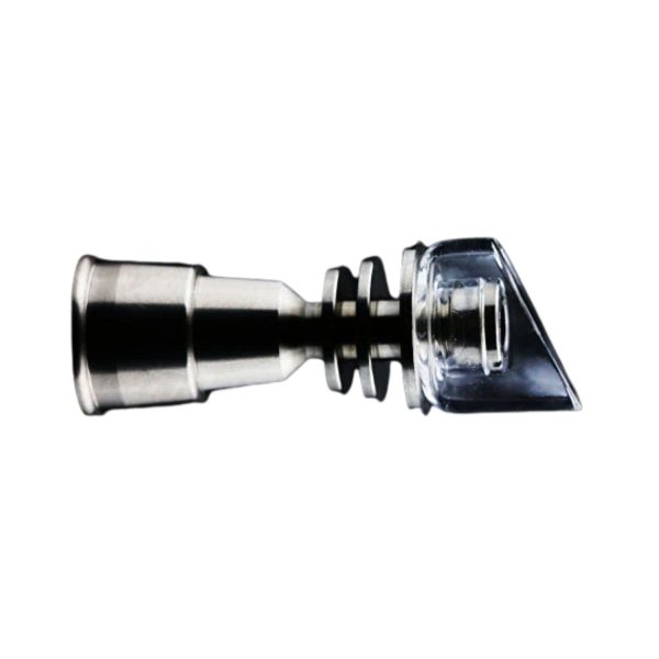 2-in-1 Domeless Ti+Quartz Nail 19mm/14mm Female Fits On Male WP 19mm/14mm Female