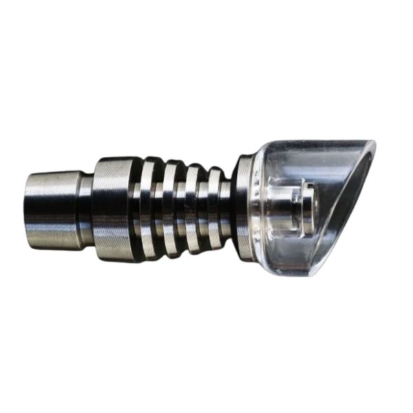 2-in-1 Domeless Ti+Quartz Nail 19mm/14mm Male Fits On Female WP 19mm/14mm Male